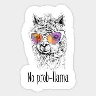 No Prob Llama Sticker